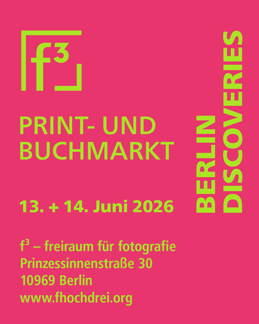 BerlinDiscoveries | Print- and Bookmarket