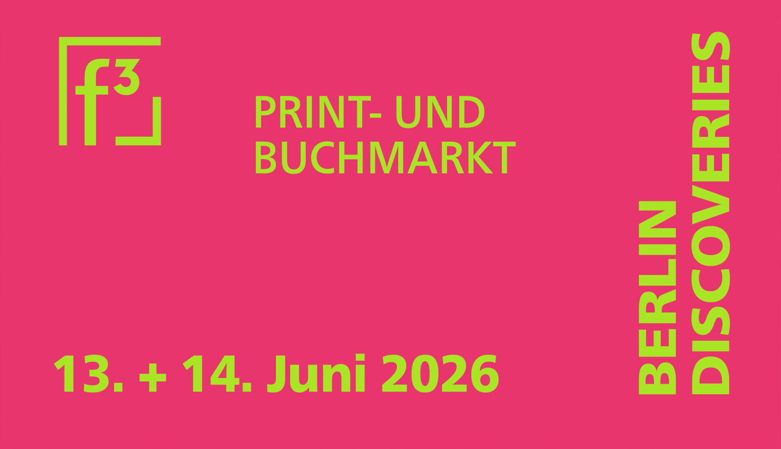 BerlinDiscoveries | Print- and Bookmarket
